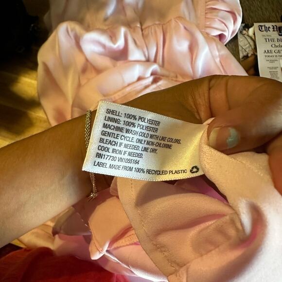 Tevolio Blush Pink Strapless Formal Dress - Picture 4 of 8